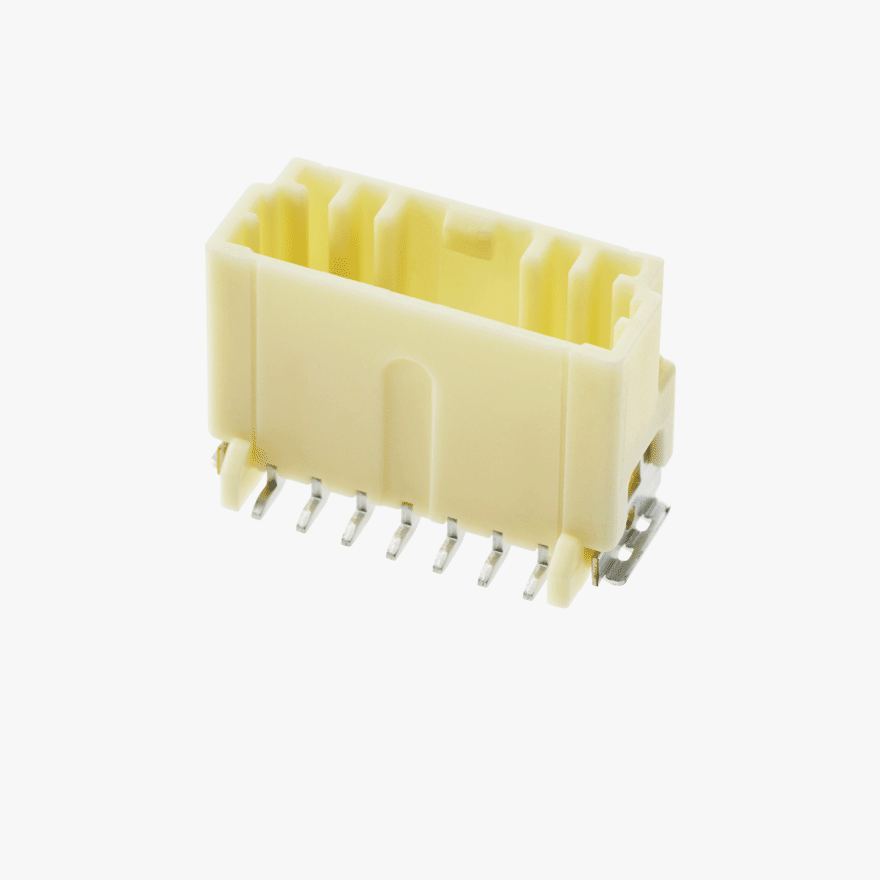 020 Double Lock 7Pin Male Connector Vertical Natural SMT type AU Terminal Global ver.