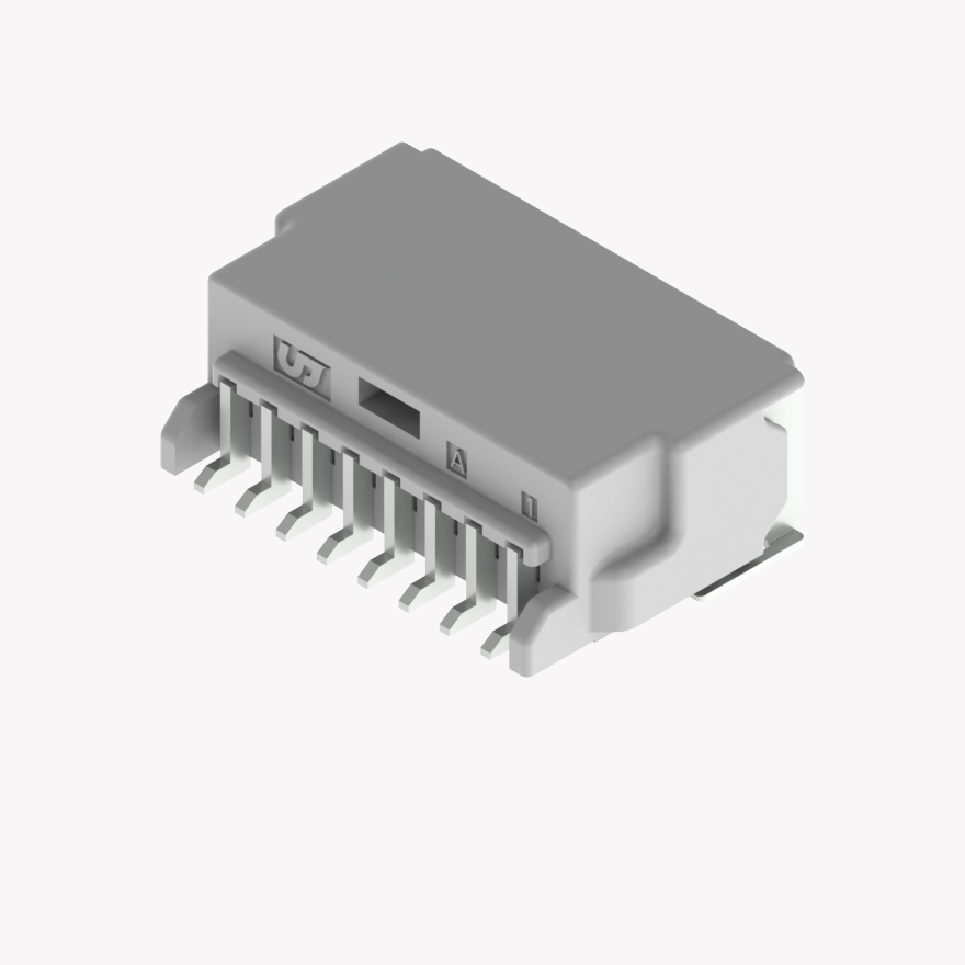 020 Double Lock & CPA 7Pin Male Connector Horizontal Natural SMT
