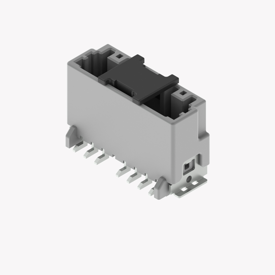 020 Double Lock & CPA 7Pin Male Connector Vertical Natural SMT