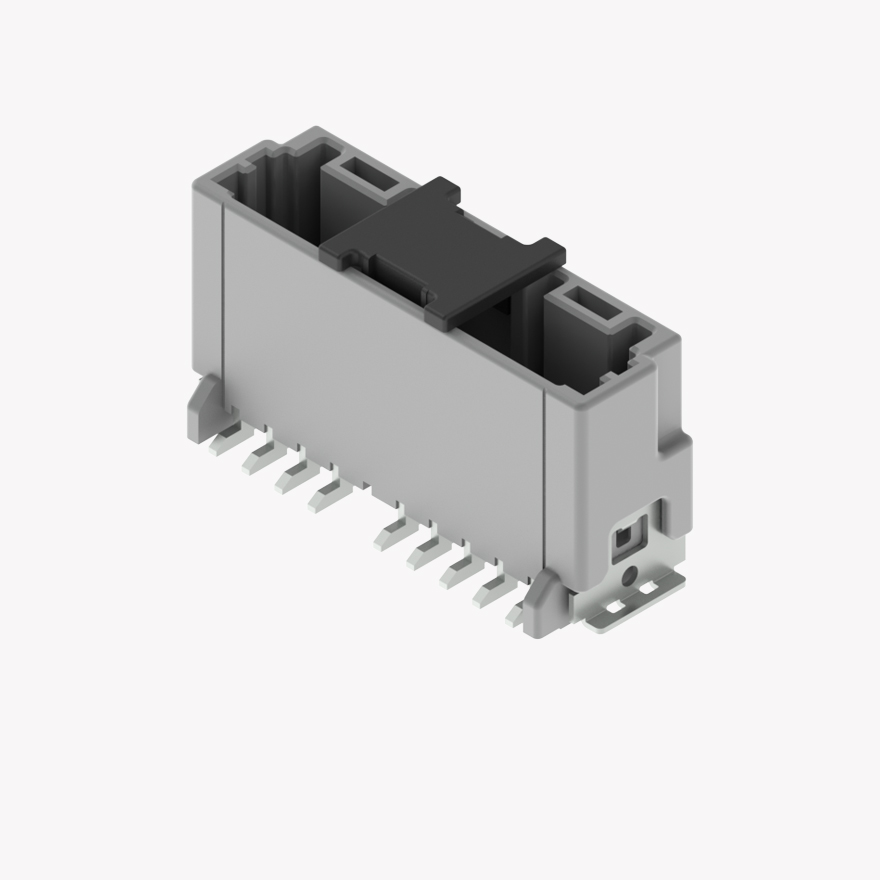 020 Double Lock & CPA 9Pin Male Connector Vertical Natural SMT type