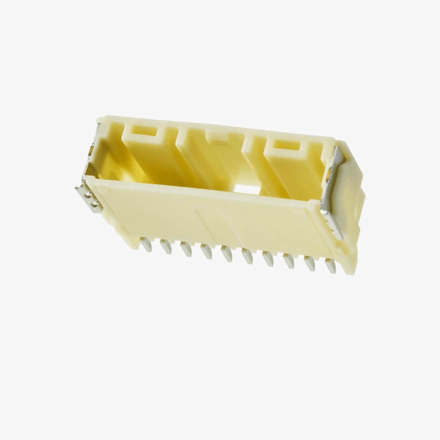 020 Double Lock 10Pin Male Connector Horizontal Natural SMT