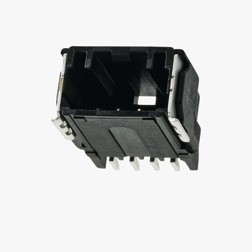 FU-YUページ 020 Double Lock 4Pin Male Connector Horizontal Black SMT
