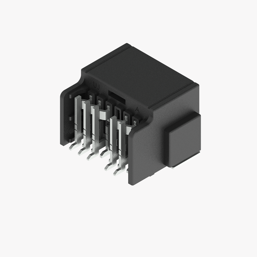 020 Double Lock & CPA Two Row 11Pin Male Connector Horizontal