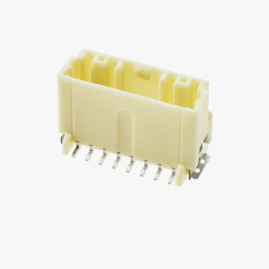 020 Double Lock 8Pin Male Connector Vertical Natural SMT