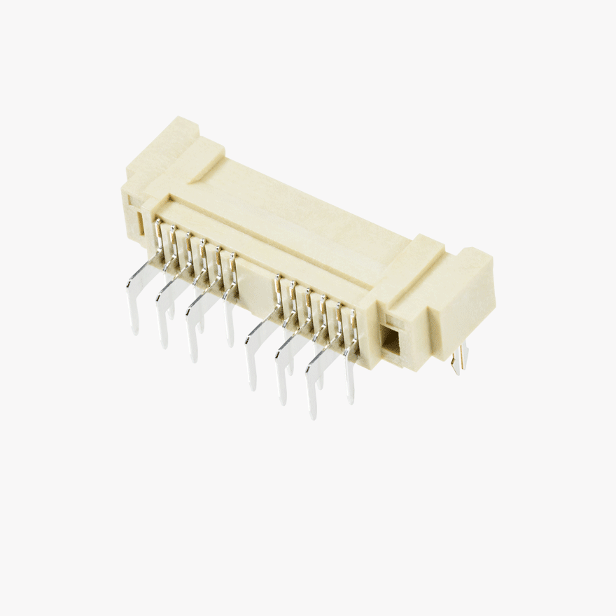 FFC 1.0Pitch 14Pin 4.6H Series(LED Power) – 1.0Pitch 14Pin 4.6Height Receptacle White DIP