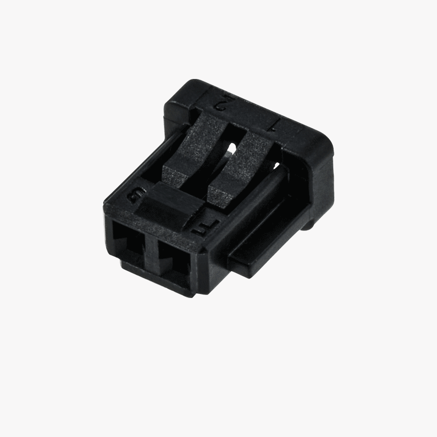 015 2Pin Female Connector Black