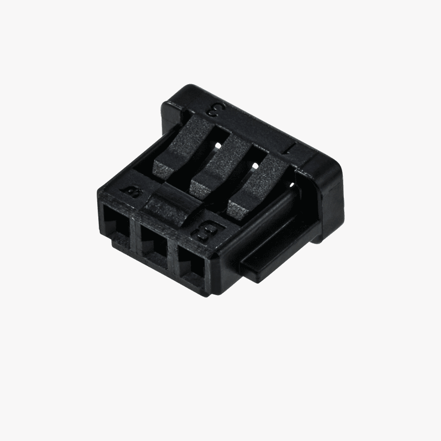 015 3Pin Female Connector Black