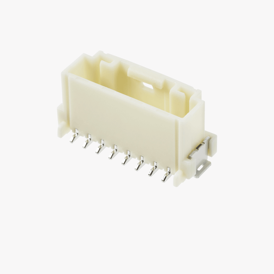 020 Small Blistering Less 8Pin Male Connector Vertical Natural SMT type