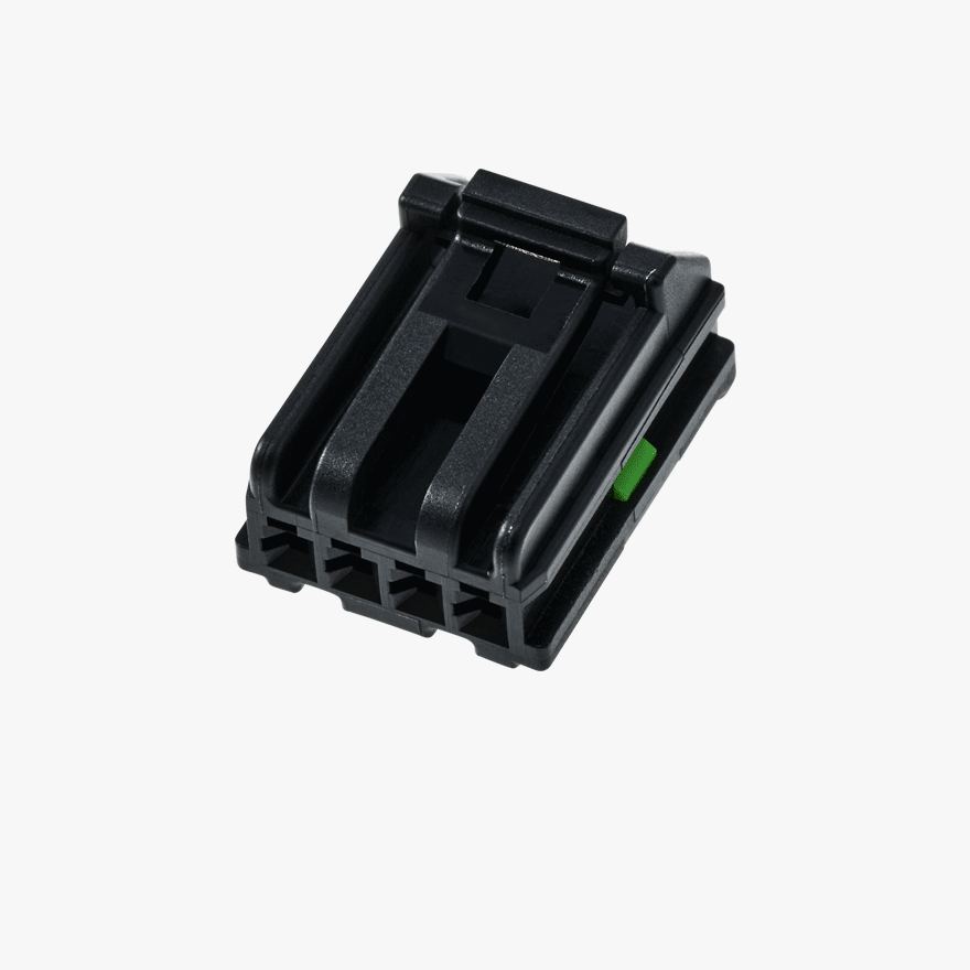 020 Double Lock 4Pin Female Connector Black
