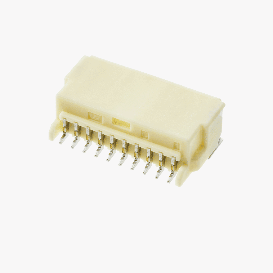020 Double Lock 10Pin Male Connector Horizontal Natural SMT type Global ver.