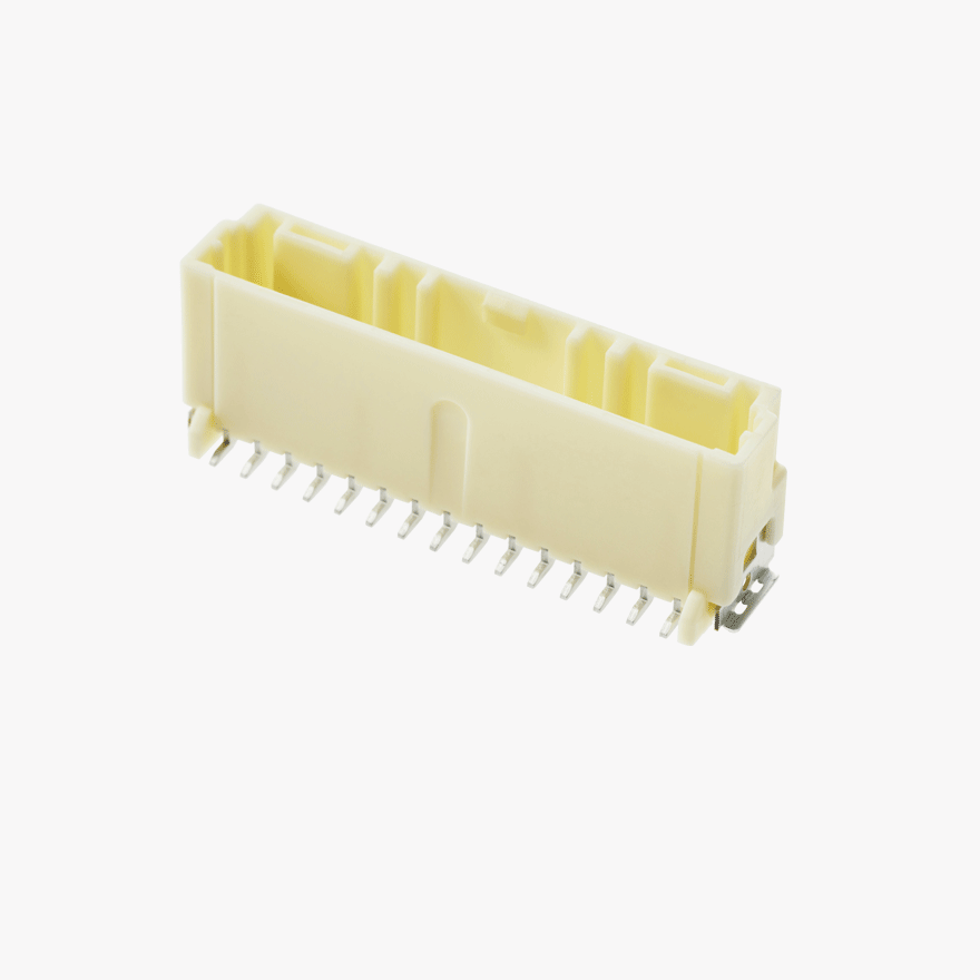 020 Double Lock 15Pin Male Connector Vertical Natural SMT type