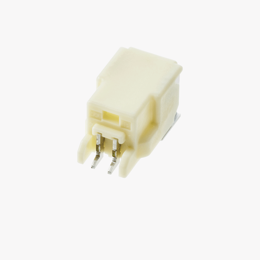 020 Double Lock 2Pin Male Connector Horizontal Natural SMT type