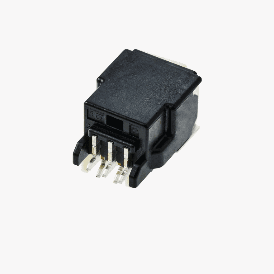 020 Double Lock 3Pin Male Connector Horizontal Black SMT type Global ver.