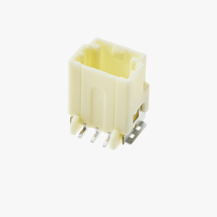 020 Double Lock 3Pin Male Connector Vertical Natural SMT type