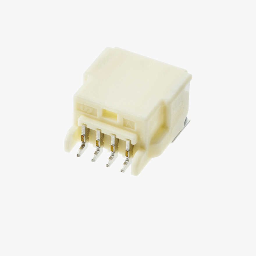 020 Double Lock 4Pin Male Connector Horizontal Natural SMT type Global ver.