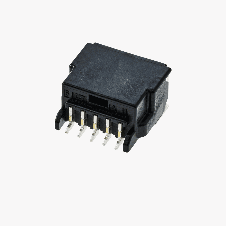 020 Double Lock 5Pin Male Connector Horizontal Black SMT type Global ver.