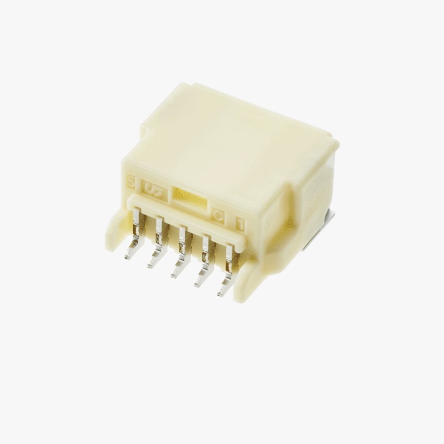 020 Double Lock 5Pin Male Connector Horizontal Natural SMT type Global ver.