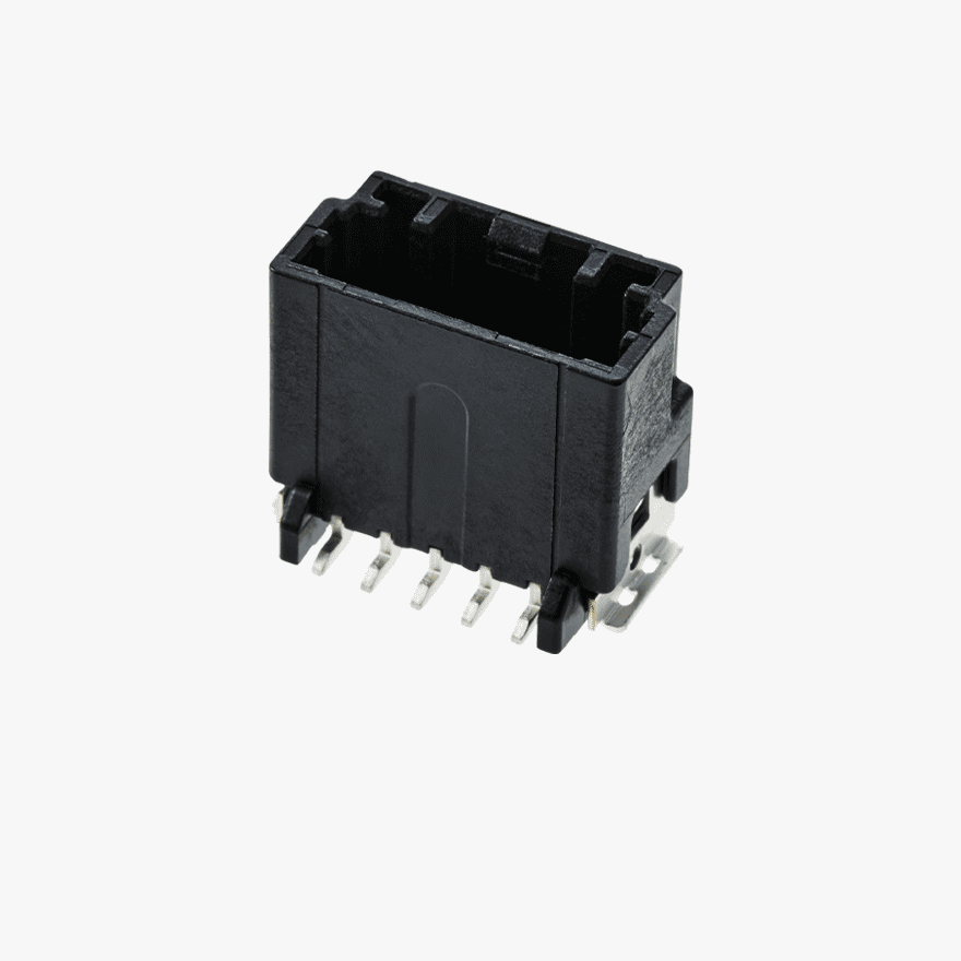 020 Double Lock 5Pin Male Connector Vertical Black SMT type Global ver.