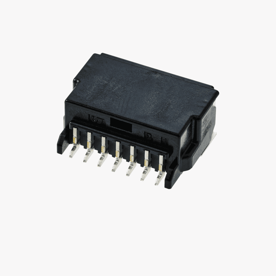 020 Double Lock 7Pin Male Connector Horizontal Black SMT type