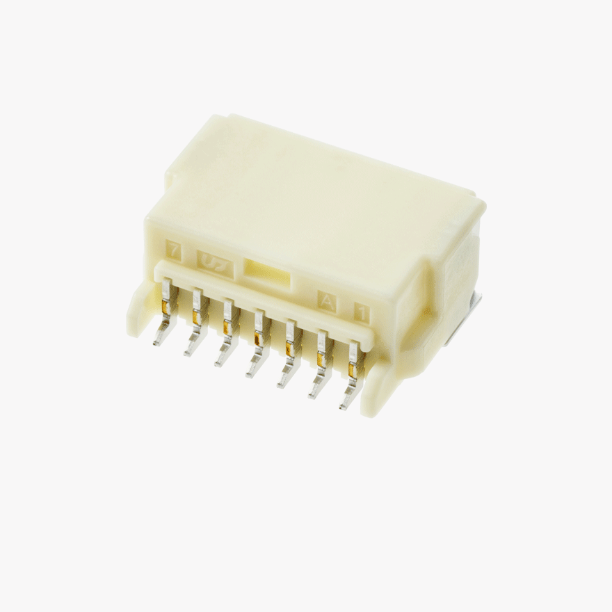 020 Double Lock 7Pin Male Connector Horizontal Natural SMT type Global ver.