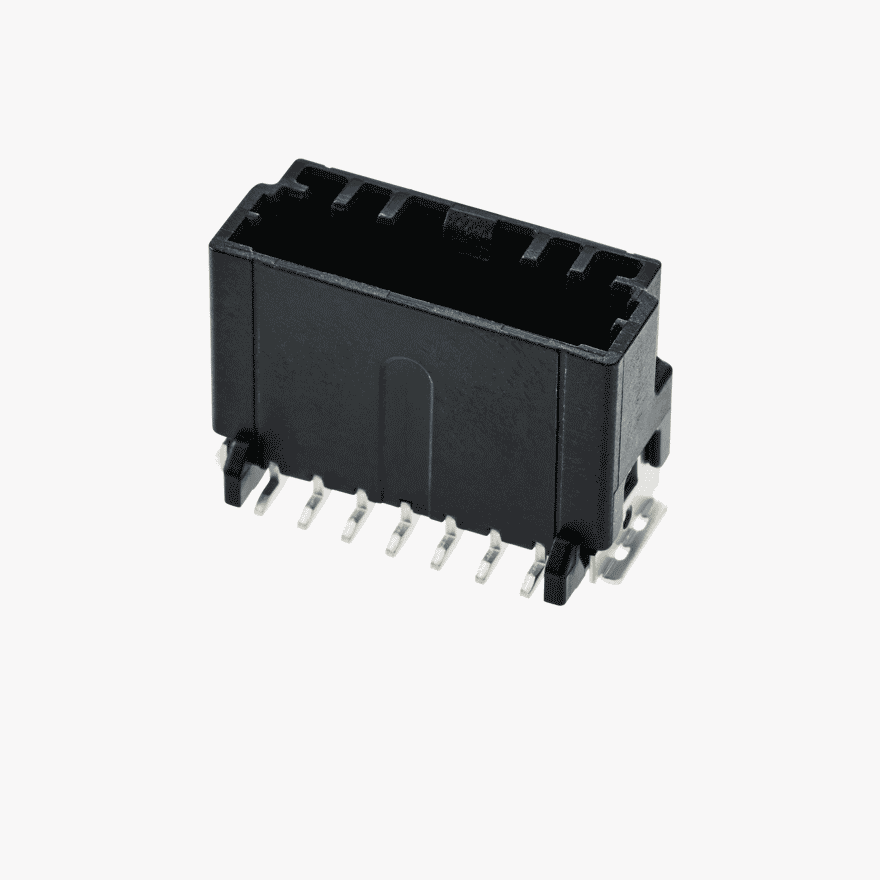 020 Double Lock 7Pin Male Connector Vertical Black SMT type Global ver.