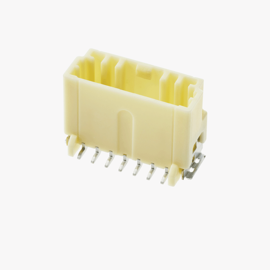 020 Double Lock 7Pin Male Connector Vertical Natural SMT type