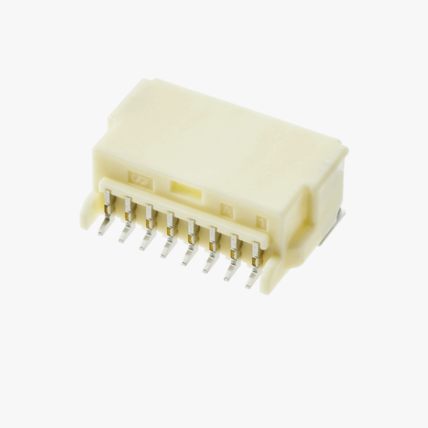 020 Double Lock 8Pin Male Connector Horizontal Natural SMT type