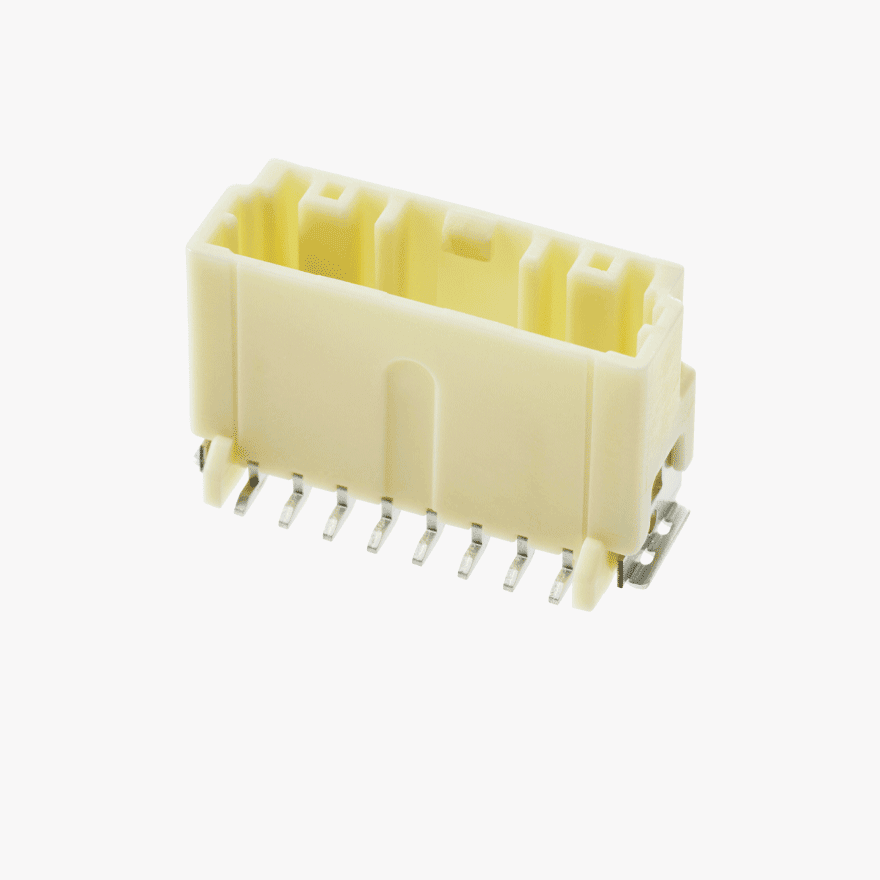 020 Double Lock 8Pin Male Connector Vertical Natural SMT type Global ver.