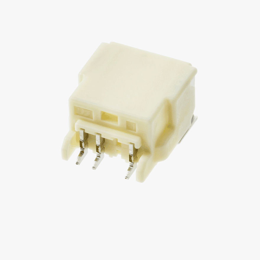 020 Double Lock & CPA 3Pin Male Connector Horizontal Natural SMT type Global ver.