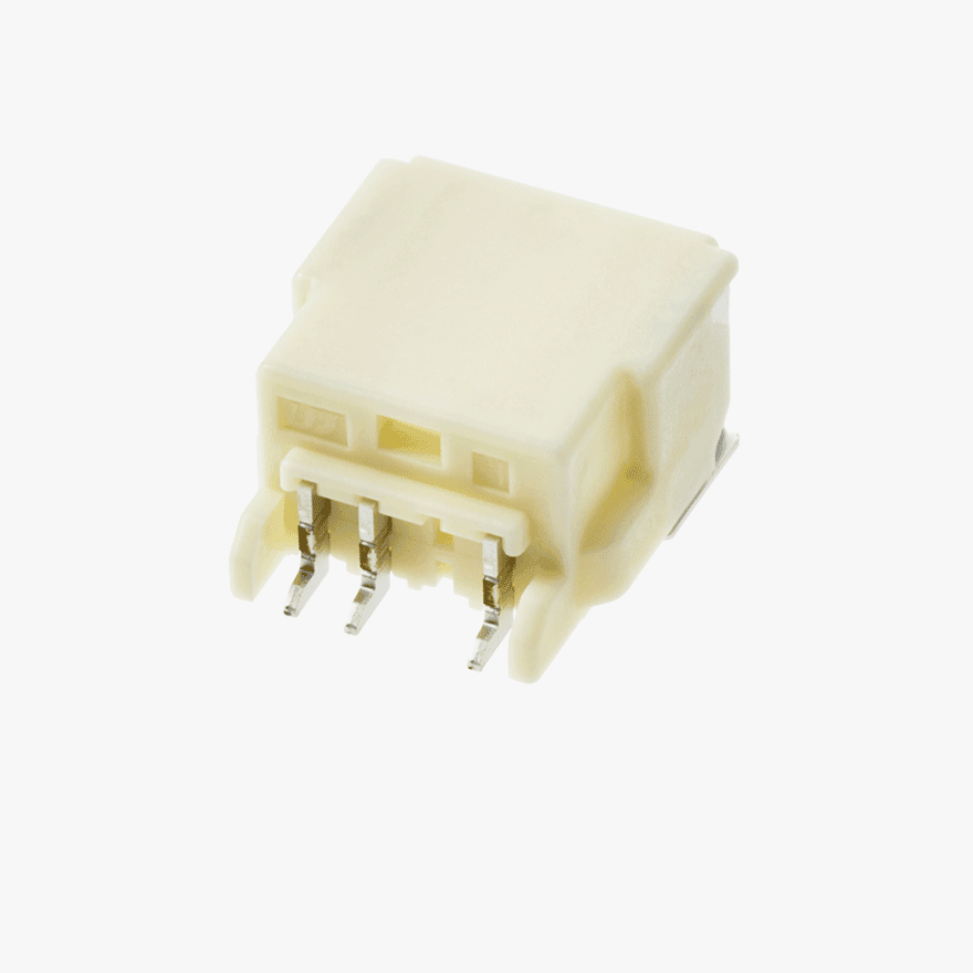 020 Double Lock & CPA 3Pin Male Connector Horizontal Natural SMT type