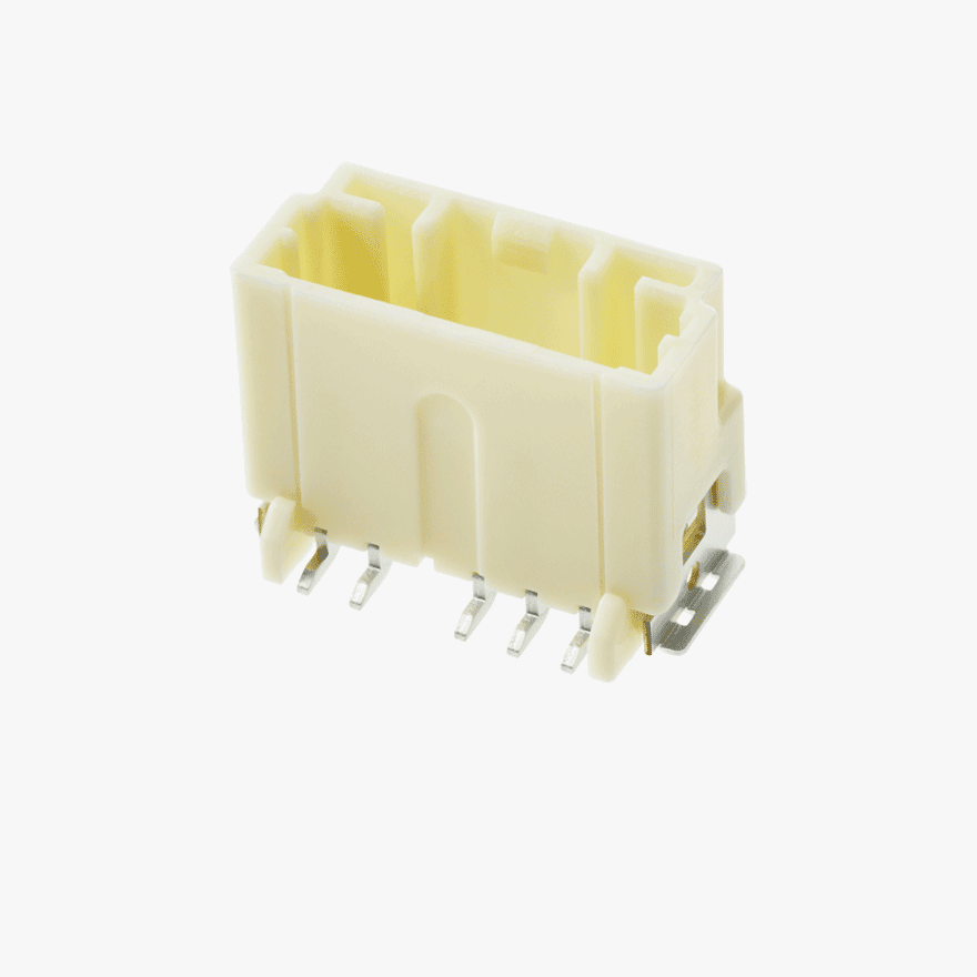 020 Double Lock & CPA 5Pin Male Connector Vertical Natural SMT type