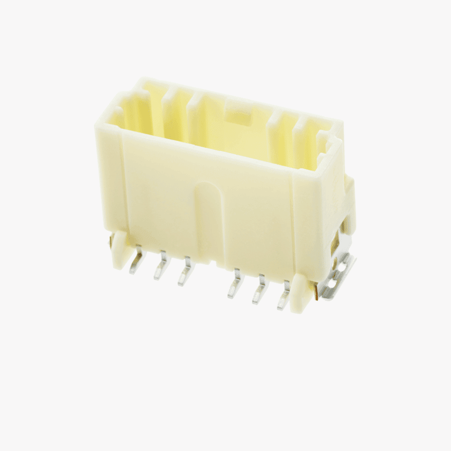 020 Double Lock & CPA 6Pin Male Connector Vertical Natural SMT type AU Terminal Global ver.