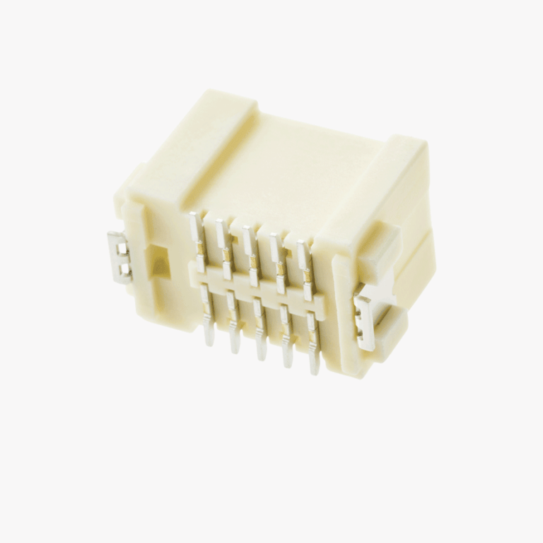 020 Double Lock Two Row 10Pin Male Connector Vertical Natural SMT type ...