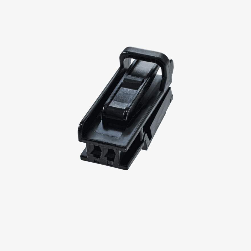 025 Double Lock 2Pin Female Connector Black