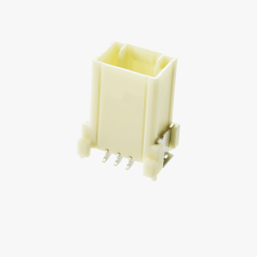 025 Double Lock 3Pin Male Connector Vertical Natural SMT type