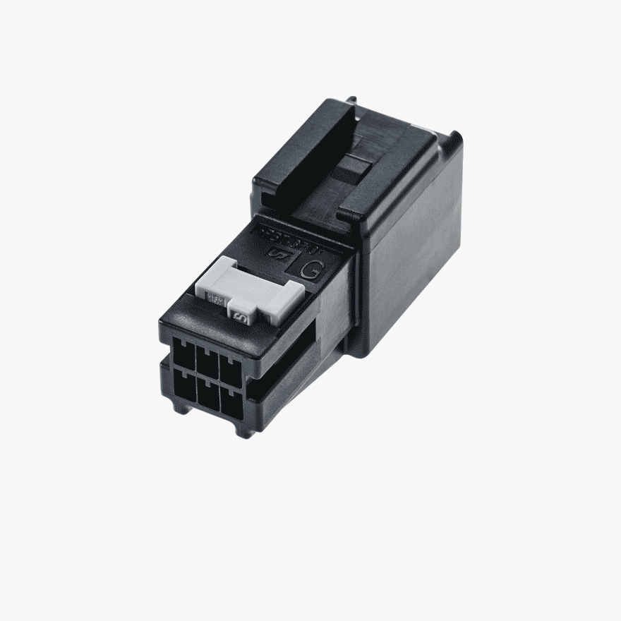 025 II 6Pin Male Connector Black Wire to Wire type