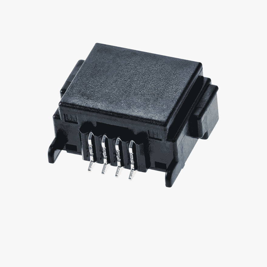 FFC 4Pin Male Connector Horizontal Black SMT type