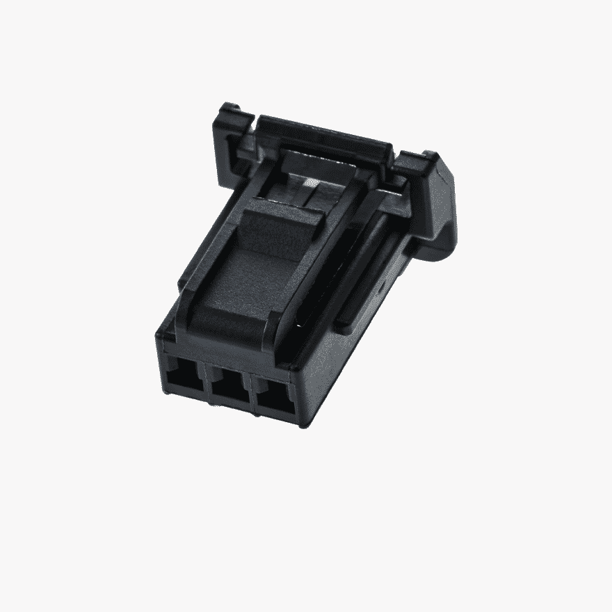 020 3Pin Female Connector Black