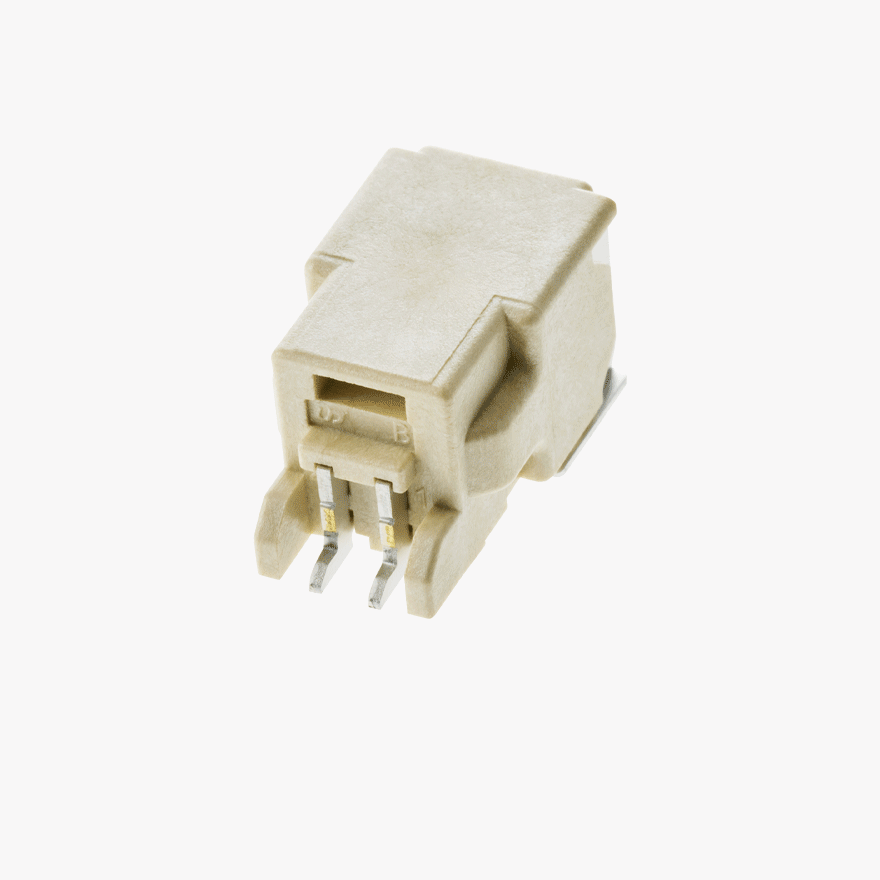 020 2Pin Male Connector Horizontal Natural SMT type