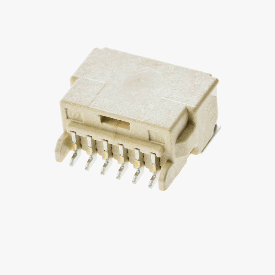 020 6Pin Male Connector Horizontal Natural SMT type