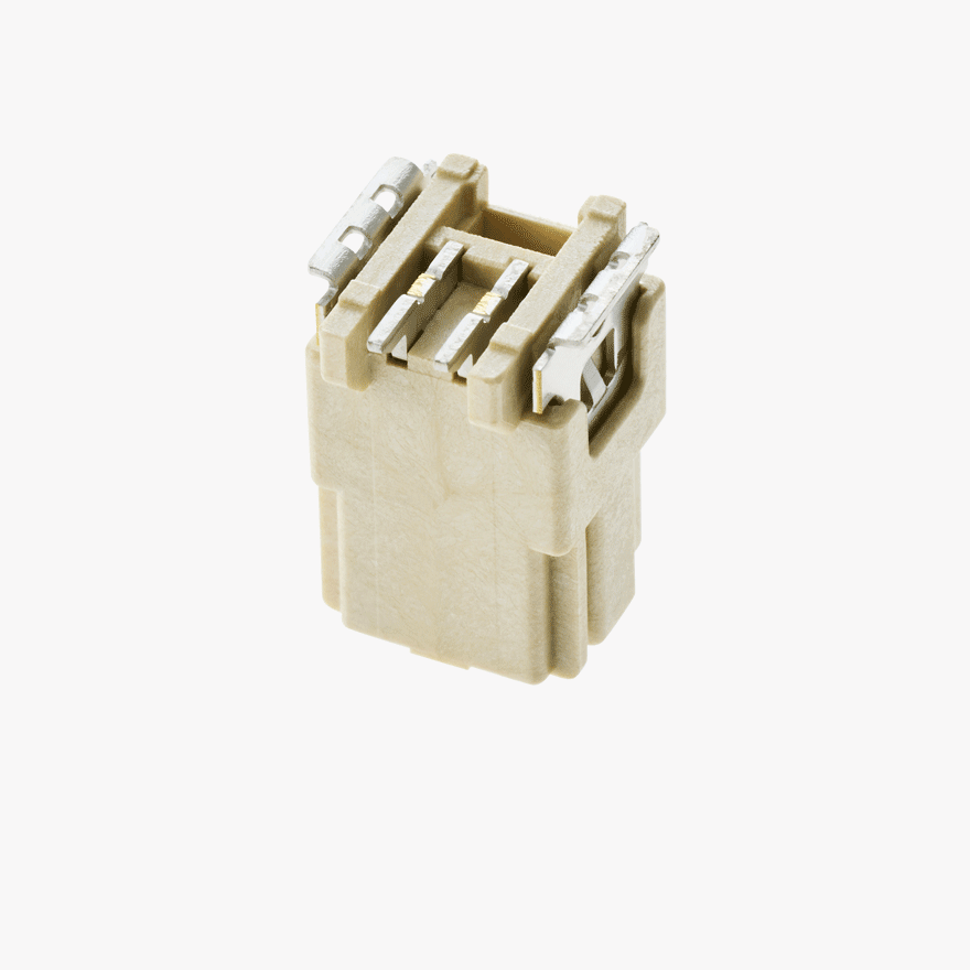 020 2Pin Male Connector Vertical Natural SMT type