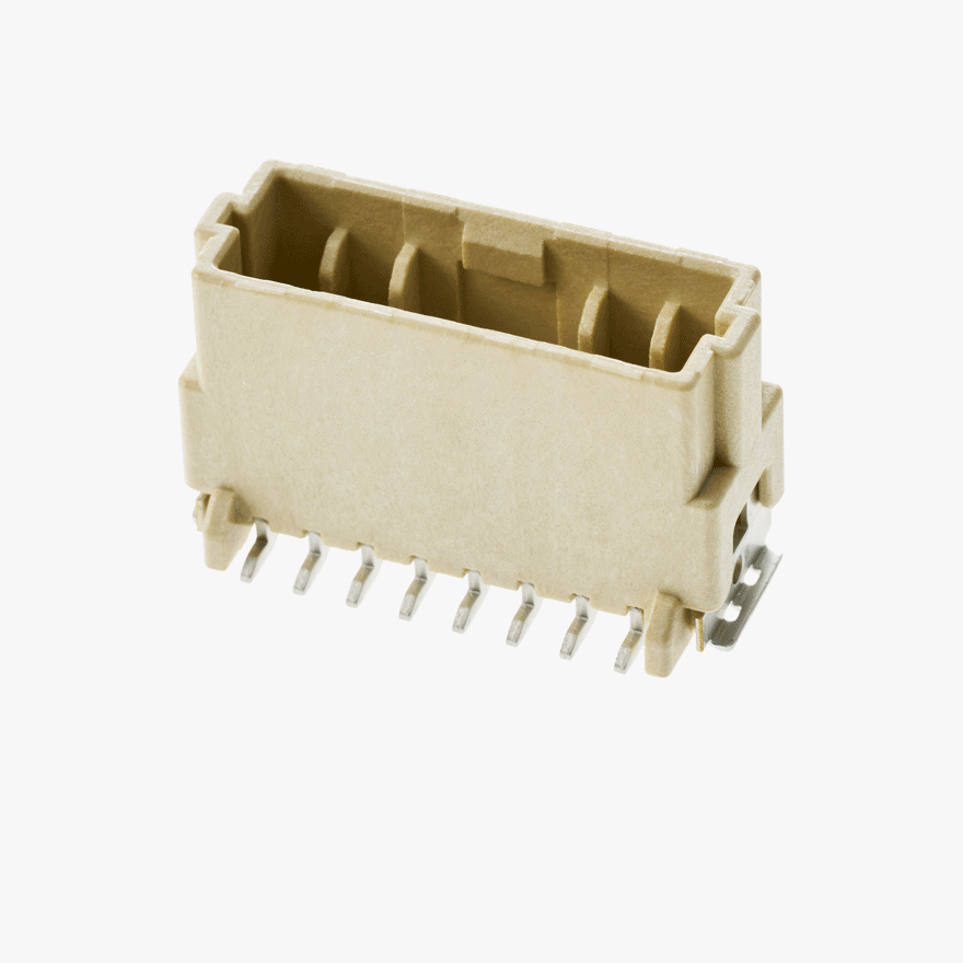 020 8Pin Male Connector Vertical Natural SMT type