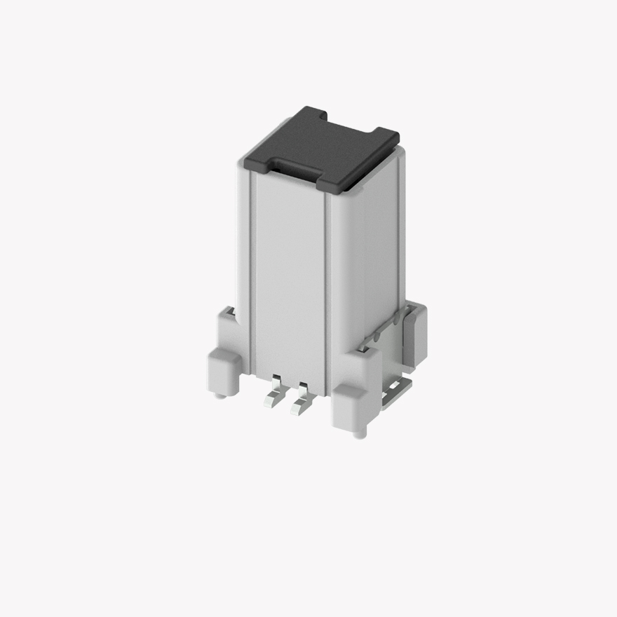 025 Double Lock 2Pin Male Connector Vertical Natural SMT type