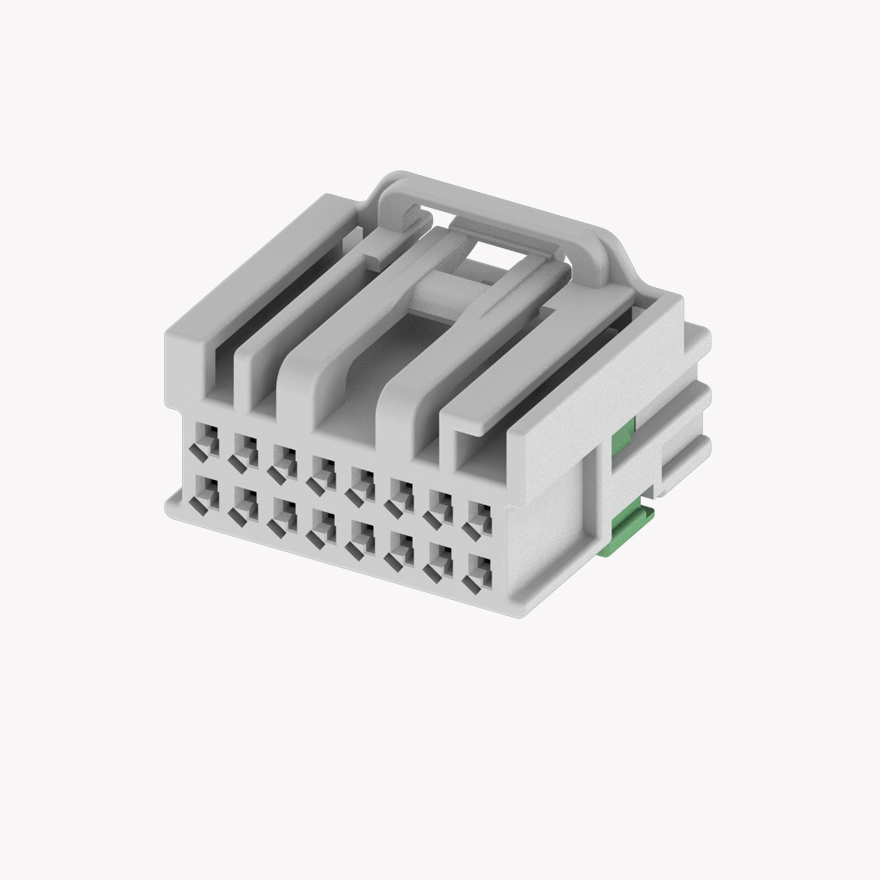 025 Two Row 16Pin Female Connector Natural