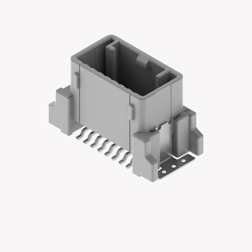 025 Two Row 16Pin Male Connector Vertical Natural SMT type