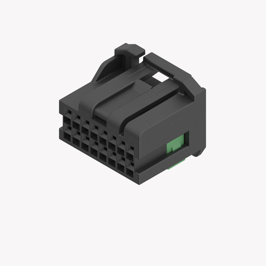 025 II 16Pin female Connector Black