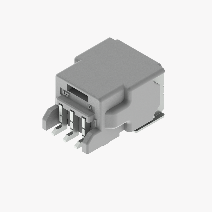 020 3Pin Male Connector Horizontal Natural SMT type