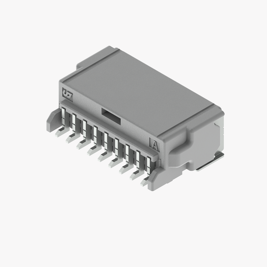 020 9Pin Male Connector Horizontal Natural SMT type