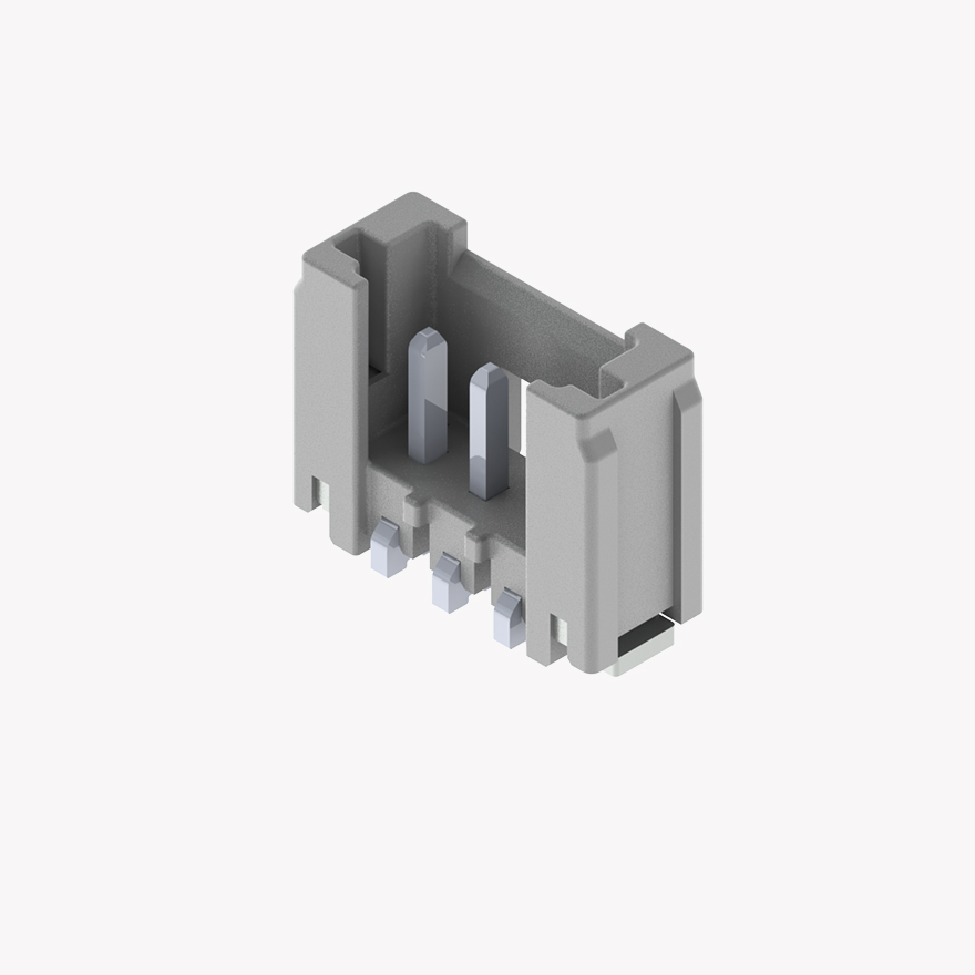 015 3pin Male Connector Vertical Natural SMT type