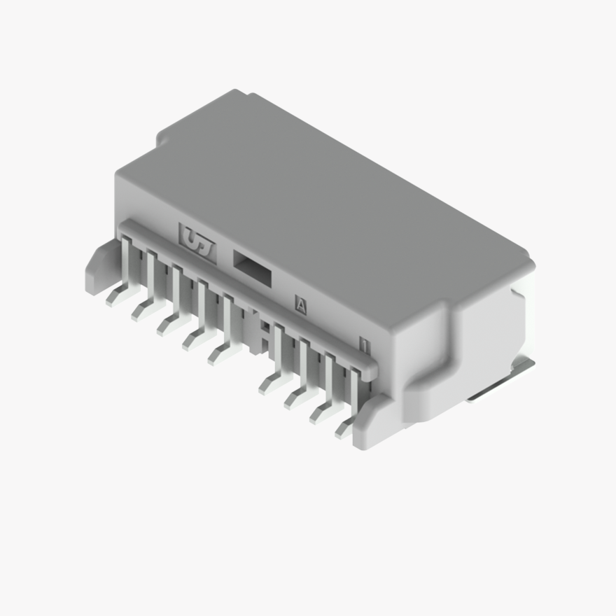 020 Double Lock & CPA 9Pin Male Connector Horizontal Natural SMT type AU Terminal Global ver.